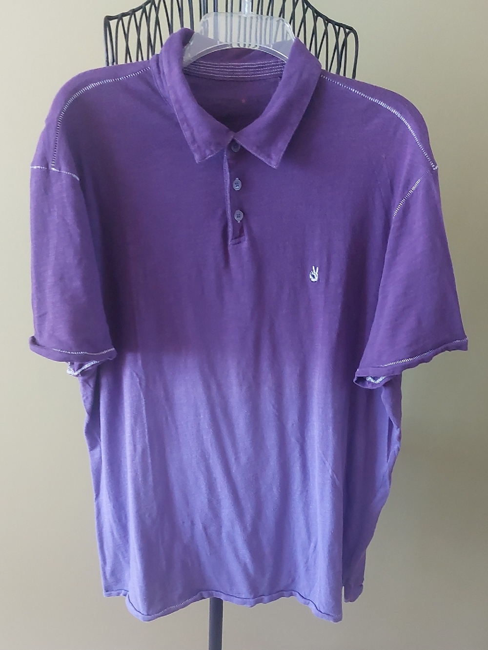 John Varvatos Purple Gradient Polo